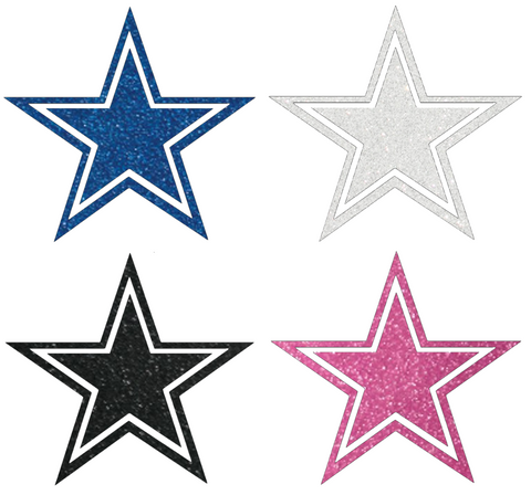 Dallas Cowboys Metallic Sparkle Logo Premium DieCut Vinyl Decal PICK COLOR & SIZE