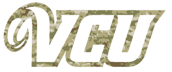 VCU Rams Team Logo Salute to Service Camouflage Camo Vinyl Decal PICK SIZE