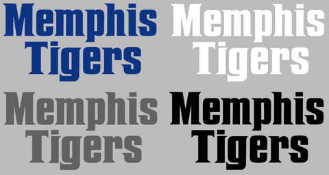 Memphis Tigers Team Name Logo Premium DieCut Vinyl Decal PICK COLOR & SIZE