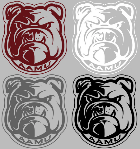 Alabama A&M Bulldogs Mascot Logo Premium DieCut Vinyl Decal PICK COLOR & SIZE