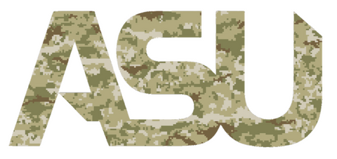 Alabama State Hornets Salute to Service Camouflage Camo Vinyl Decal PICK SIZE