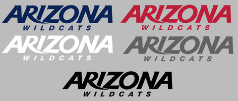 Arizona Wildcats Team Name Logo Premium DieCut Vinyl Decal PICK COLOR & SIZE