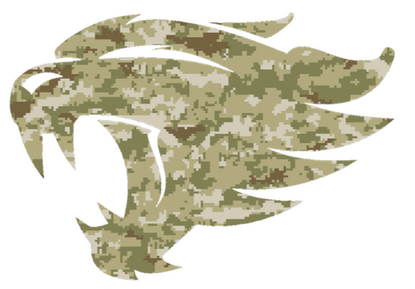 Kentucky Wildcats Alternate Logo Salute to Service Camouflage Camo Vinyl Decal PICK SIZE