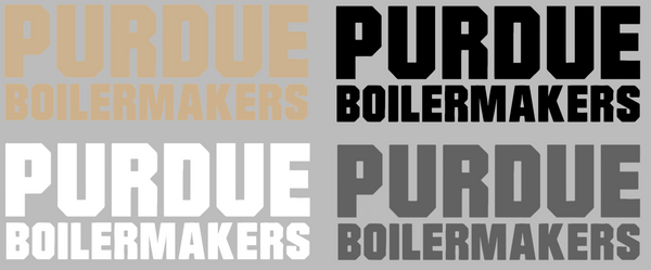 Purdue Boilermakers Team Name Logo Premium DieCut Vinyl Decal PICK COLOR & SIZE
