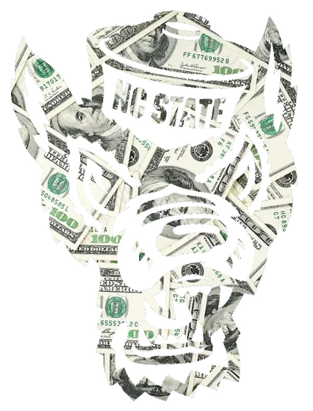 North Carolina NC State Wolfpack Mascot Logo Money Print Premium DieCut Vinyl Decal PICK SIZE