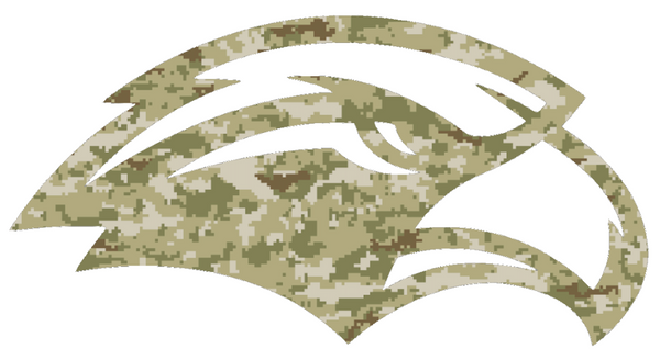 Southern Miss Golden Eagles Salute to Service Camouflage Camo Vinyl Decal PICK SIZE