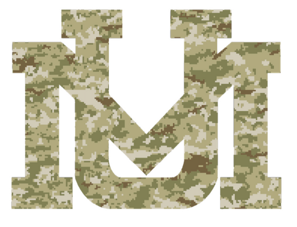 Montana Grizzlies UM Logo Salute to Service Camouflage Camo Vinyl Decal PICK SIZE