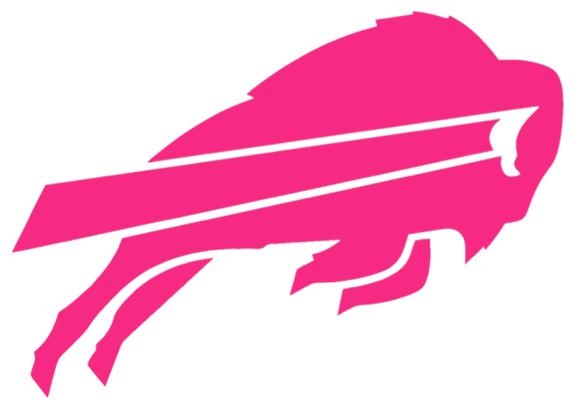 Buffalo Bills Hot Pink Breast Cancer Awareness Premium DieCut Vinyl Decal PICK SIZE