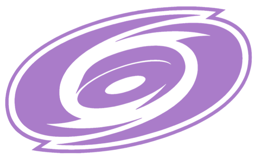 Carolina Hurricanes Purple Cancer Awareness Premium DieCut Vinyl Decal PICK SIZE