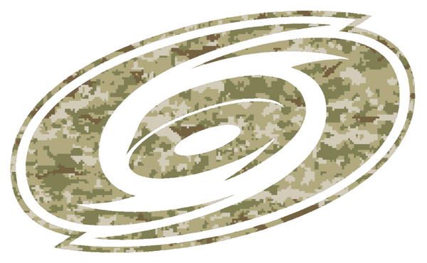 Carolina Hurricanes Team Logo Salute to Service Camouflage Camo Vinyl Decal PICK SIZE