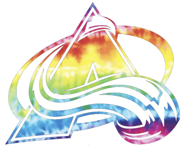 Colorado Avalanche Team Logo Crucial Catch Cancer Multi Color Vinyl Decal PICK SIZE
