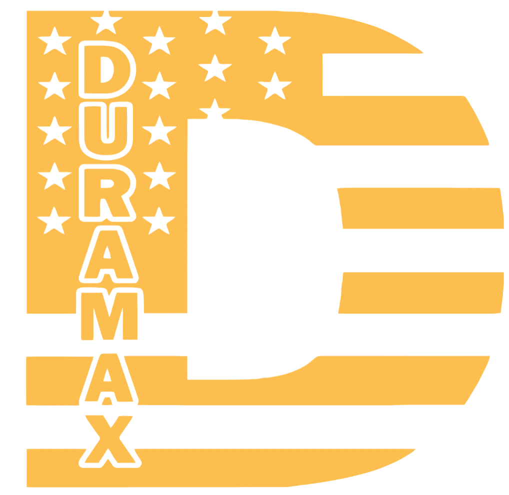Duramax Diesel Stars & Stripes USA Flag Truck Logo YELLOW Premium DieCut Vinyl Decal PICK SIZE