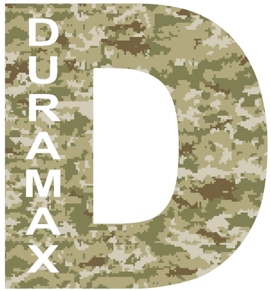 Duramax Diesel Truck Logo CAMO Salute to Service Camouflage Premium DieCut Vinyl Decal PICK SIZE