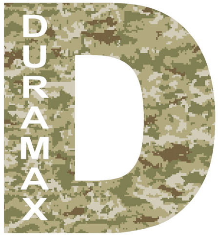 Duramax Diesel Truck Logo CAMO Salute to Service Camouflage Premium DieCut Vinyl Decal PICK SIZE