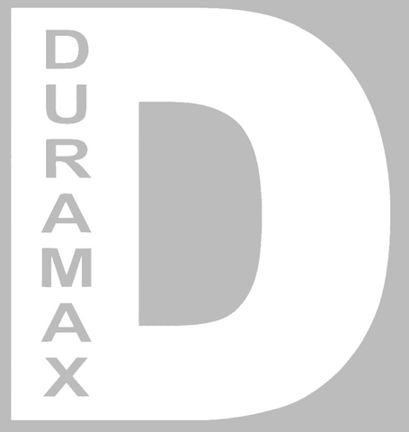 Duramax Diesel Truck Logo WHITE Premium DieCut Vinyl Decal PICK SIZE