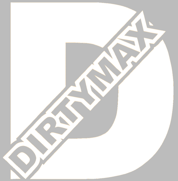 Duramax Dirtymax Diesel Truck Logo WHITE Premium DieCut Vinyl Decal PICK SIZE