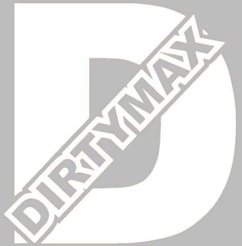 Duramax Dirtymax Diesel Truck Logo WHITE Premium DieCut Vinyl Decal PICK SIZE