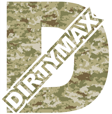 Duramax Dirtymax Diesel Truck Logo CAMO Salute to Service Camouflage Premium DieCut Vinyl Decal PICK SIZE