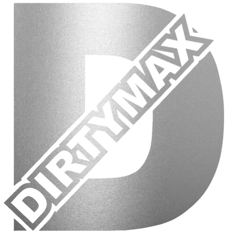 Duramax Dirtymax Diesel Truck Logo METALLIC SILVER Premium DieCut Vinyl Decal PICK SIZE