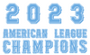 Texas Rangers 2023 American League AL Champions Premium Vinyl Decal PICK COLOR & SIZE