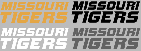 Missouri Tigers Team Name Logo Premium DieCut Vinyl Decal PICK COLOR & SIZE