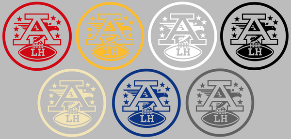 Kansas City Chiefs Memorial AFL Founder Lamar Hunt Patch Style Logo Premium DieCut Vinyl Decal PICK COLOR & SIZE