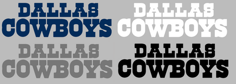 Dallas Cowboys Team Name Logo Premium DieCut Vinyl Decal PICK COLOR & SIZE