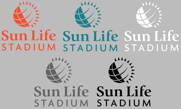 Miami Dolphins Sun Life Stadium Logo Premium DieCut Vinyl Decal PICK COLOR & SIZE