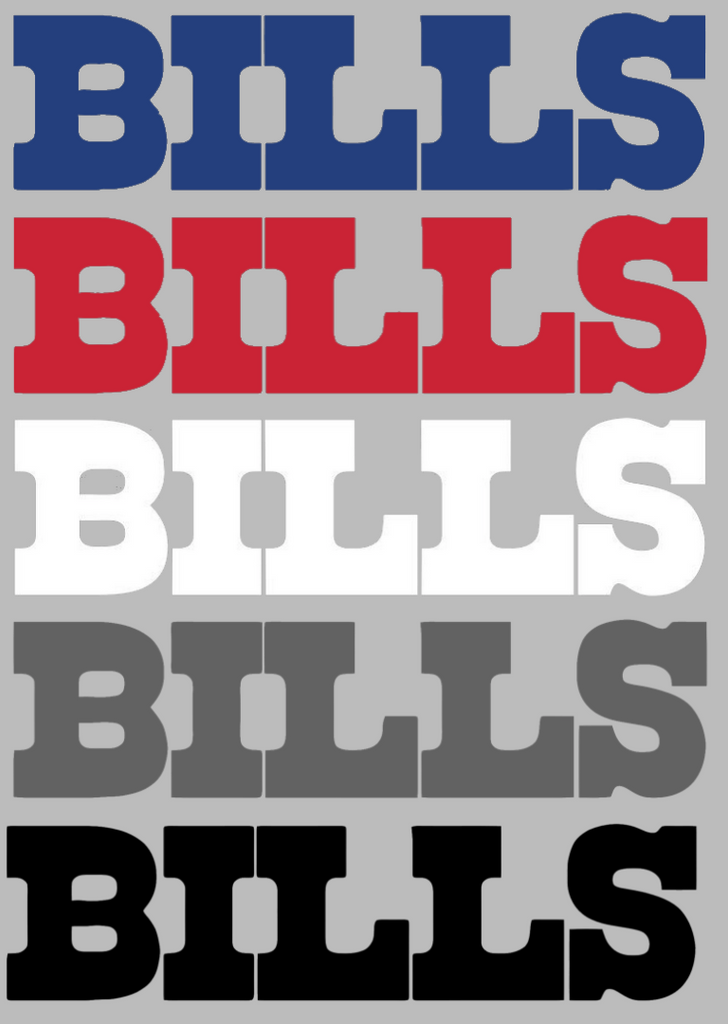 Buffalo Bills Team Name Logo Premium DieCut Vinyl Decal PICK COLOR & SIZE