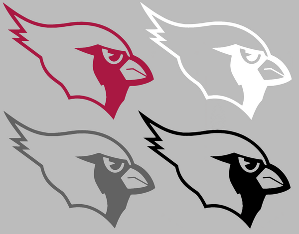 Arizona Cardinals Retro Throwback Logo Premium DieCut Vinyl Decal PICK COLOR & SIZE