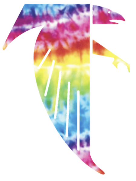 Atlanta Falcons Retro Throwback Logo Crucial Catch Cancer Awareness Multi Color Vinyl Decal PICK SIZE