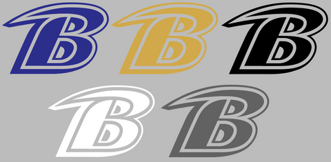 Baltimore Ravens B Logo Premium DieCut Vinyl Decal PICK COLOR & SIZE