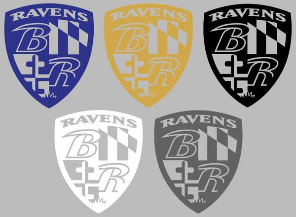 Baltimore Ravens Crest Logo Premium DieCut Vinyl Decal PICK COLOR & SIZE