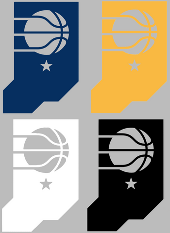 Indiana Pacers Alternate State Logo Premium DieCut Vinyl Decal PICK COLOR & SIZE