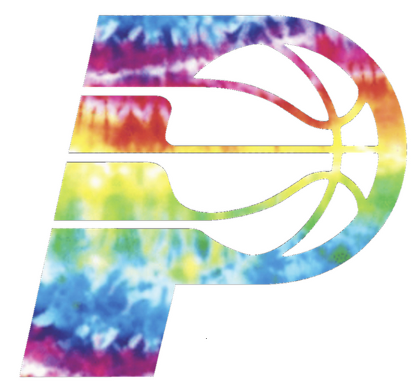 Indiana Pacers Crucial Catch Cancer Tie Dye Vinyl Decal PICK SIZE