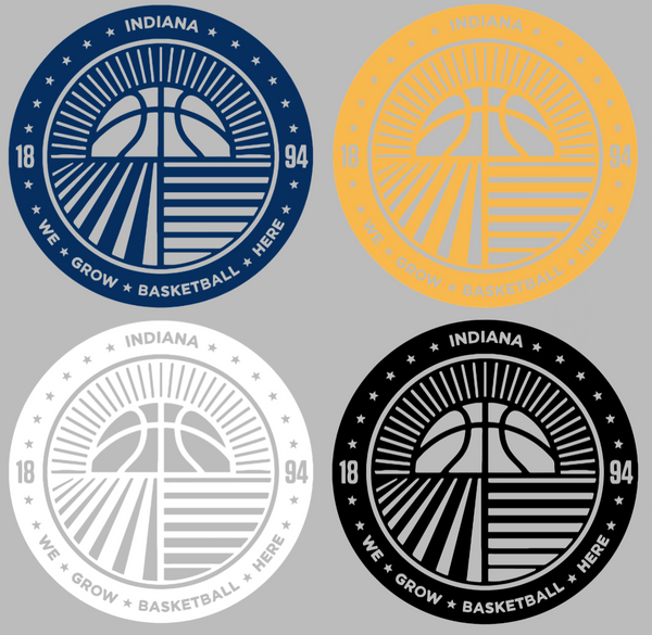 Indiana Pacers Alternate Circle Logo Premium DieCut Vinyl Decal PICK COLOR & SIZE