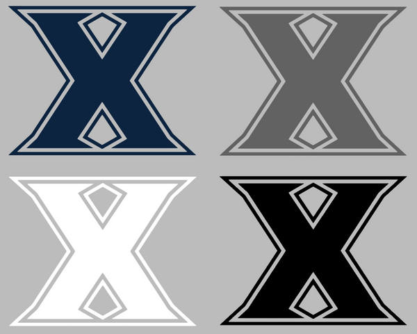 Xavier Musketeers Team Logo Premium DieCut Vinyl Decal PICK COLOR & SIZE