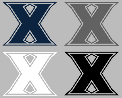 Xavier Musketeers Team Logo Premium DieCut Vinyl Decal PICK COLOR & SIZE