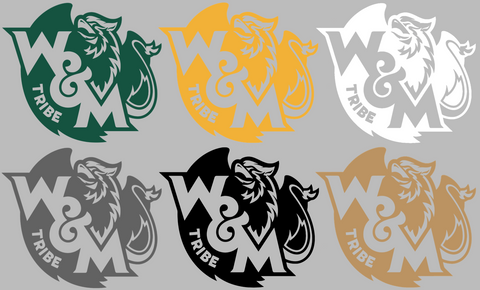 William and Mary Tribe Team Logo Premium DieCut Vinyl Decal PICK COLOR & SIZE