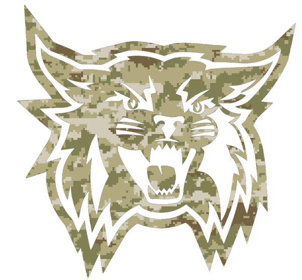 Weber State Wildcats Salute to Service Camouflage Camo Vinyl Decal PICK SIZE
