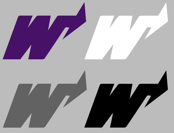 Weber State Wildcats Retro Throwback W Logo Premium DieCut Vinyl Decal PICK COLOR & SIZE