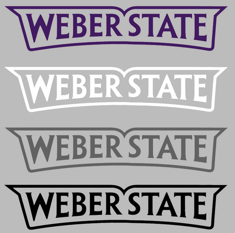 Weber State Wildcats Team Name Logo Premium DieCut Vinyl Decal PICK COLOR & SIZE