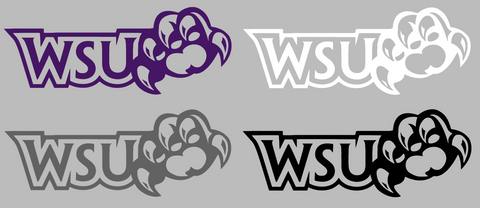 Weber State Wildcats WSU Logo Premium DieCut Vinyl Decal PICK COLOR & SIZE