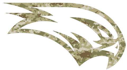 Wagner Seahawks Salute to Service Camouflage Camo Vinyl Decal PICK SIZE