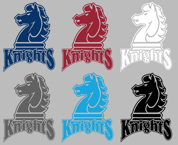 Fairleigh Dickinson Knights Retro Throwback Logo Premium DieCut Vinyl Decal PICK COLOR & SIZE