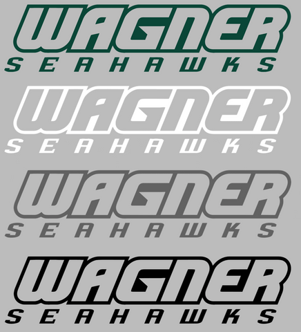 Wagner Seahawks Team Name Logo Premium DieCut Vinyl Decal PICK COLOR & SIZE