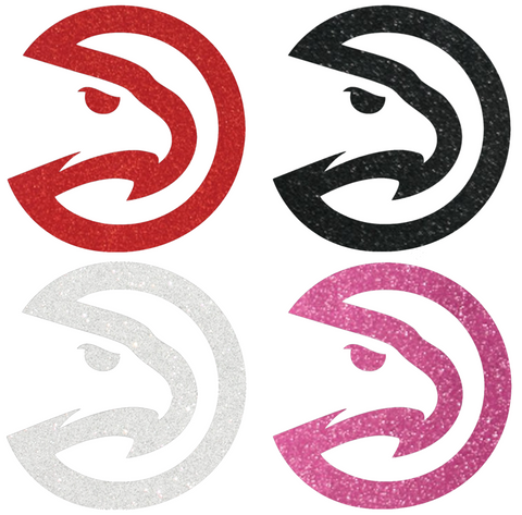Atlanta Hawks Metallic Sparkle Logo Premium DieCut Vinyl Decal PICK COLOR & SIZE