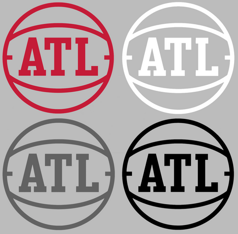 Atlanta Hawks Alternate ATL Logo Premium DieCut Vinyl Decal PICK COLOR & SIZE