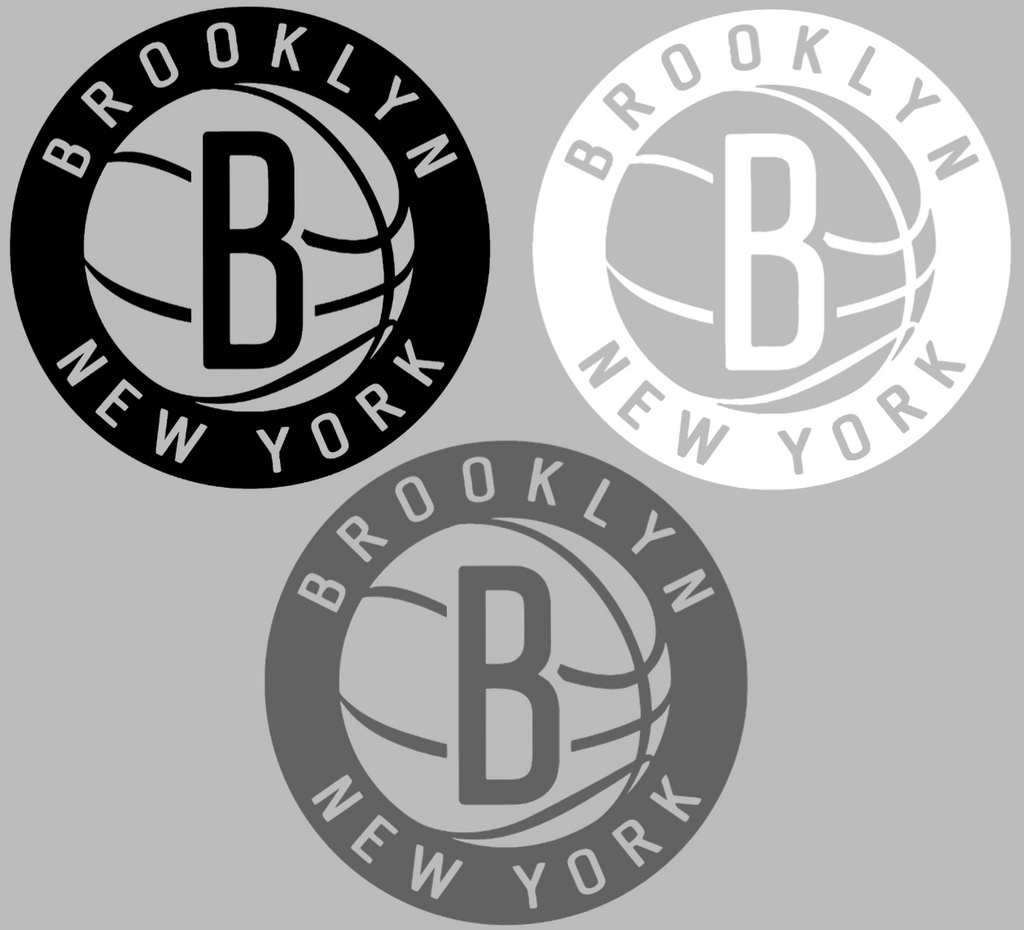 Brooklyn Nets Alternate Team Logo Premium DieCut Vinyl Decal PICK COLOR & SIZE
