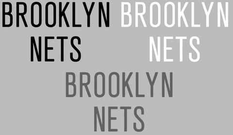 Brooklyn Nets Team Name Logo Premium DieCut Vinyl Decal PICK COLOR & SIZE